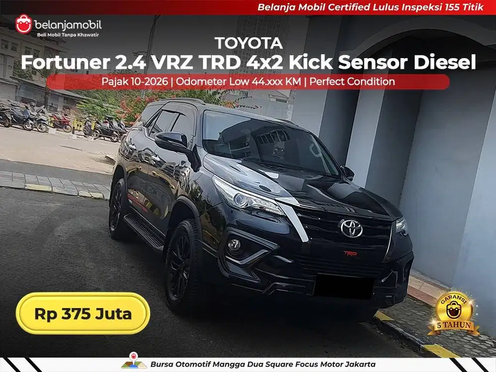 [ LOW KM 44RB ] Toyota Fortuner 2.4 VRZ TRD Sportivo Diesel 2019 2020