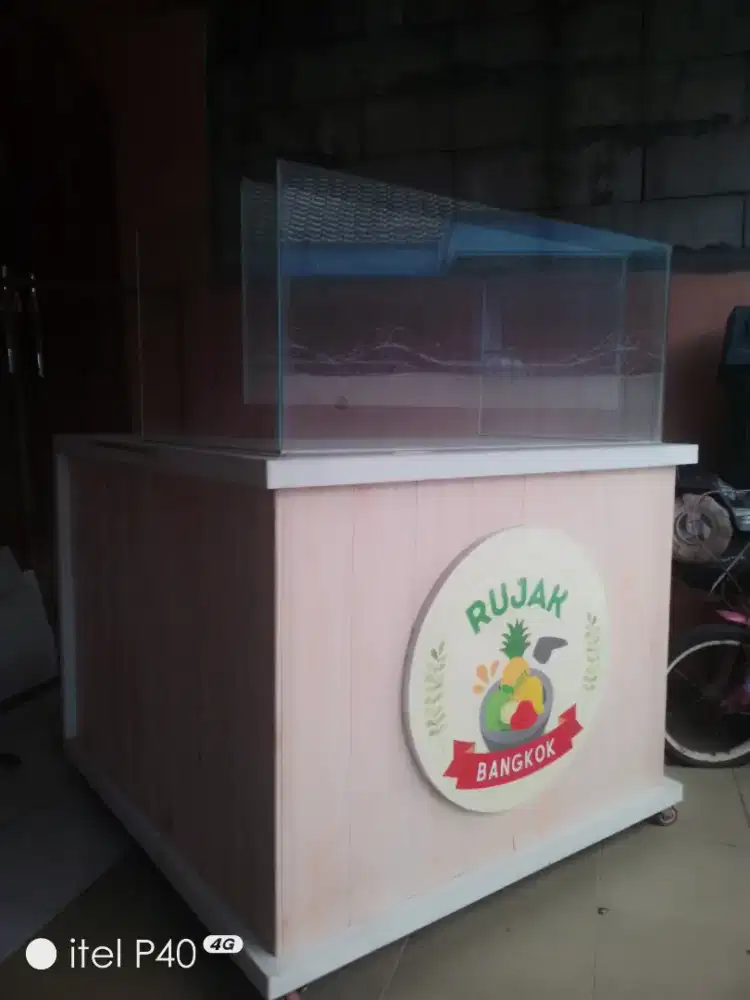 Meja Etalase kaca display jualan