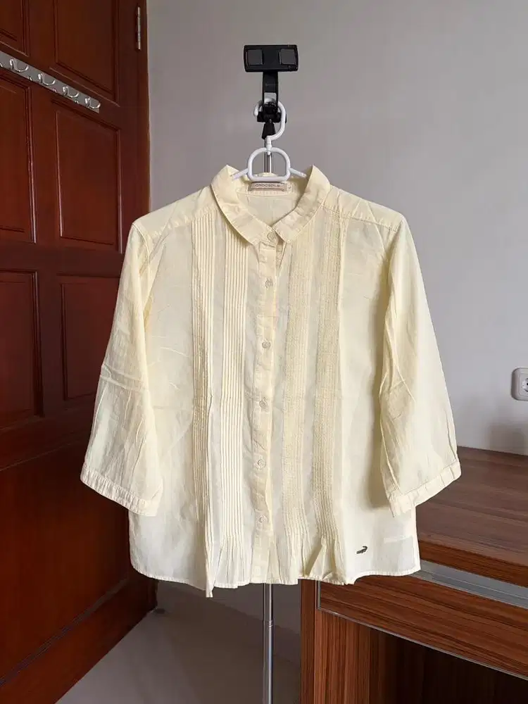 CROCODILE kemeja butter yellow
