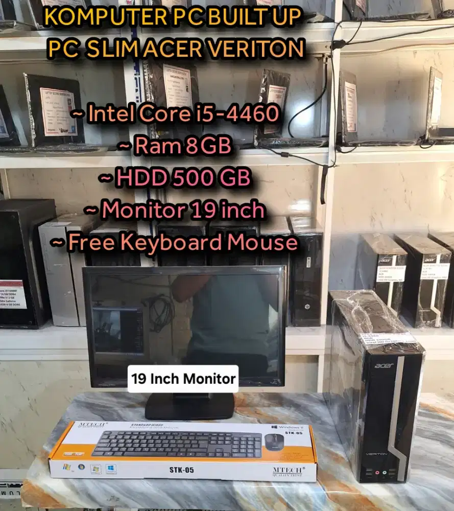 KOMPUTER PC BUILT UP ACER INTEL CORE i5 VERITON SEPAKET PC DESIGN
