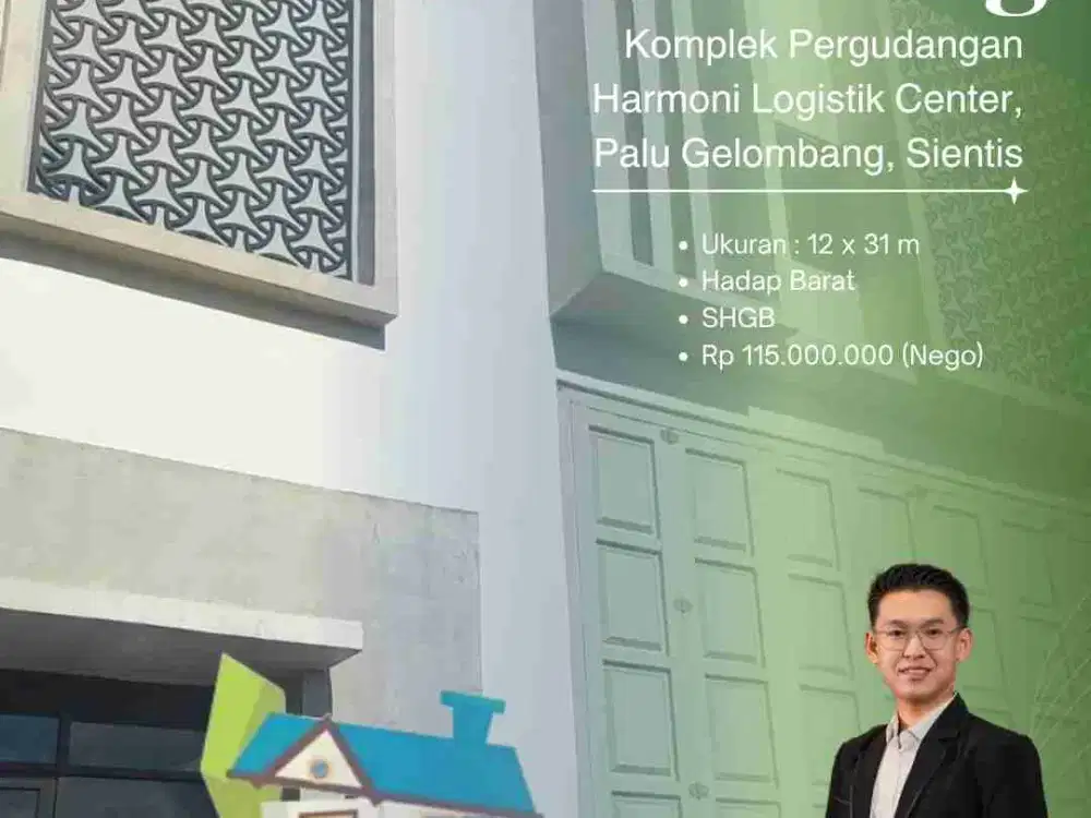 DISEWAKAN GUDANG DI KOMPLEK PERGUDANGAN HARMONI LOGISTIK CENTER