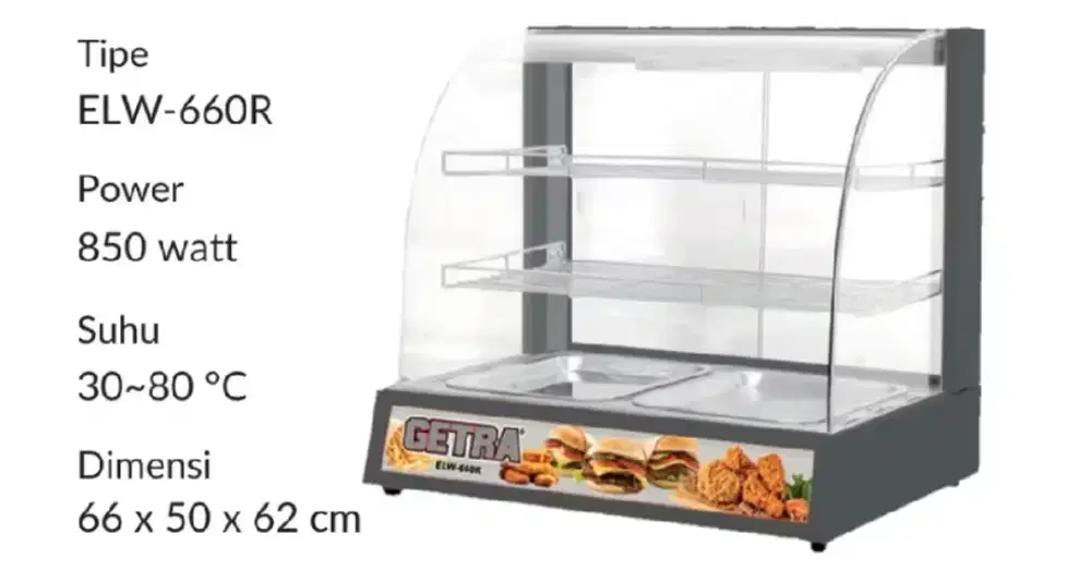 Getra pemanas makanan food warmer ELW 660
