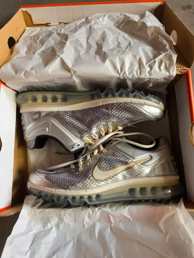 Second Like New Nike Air Max 2013 Phantom Metallic silver size 42,5