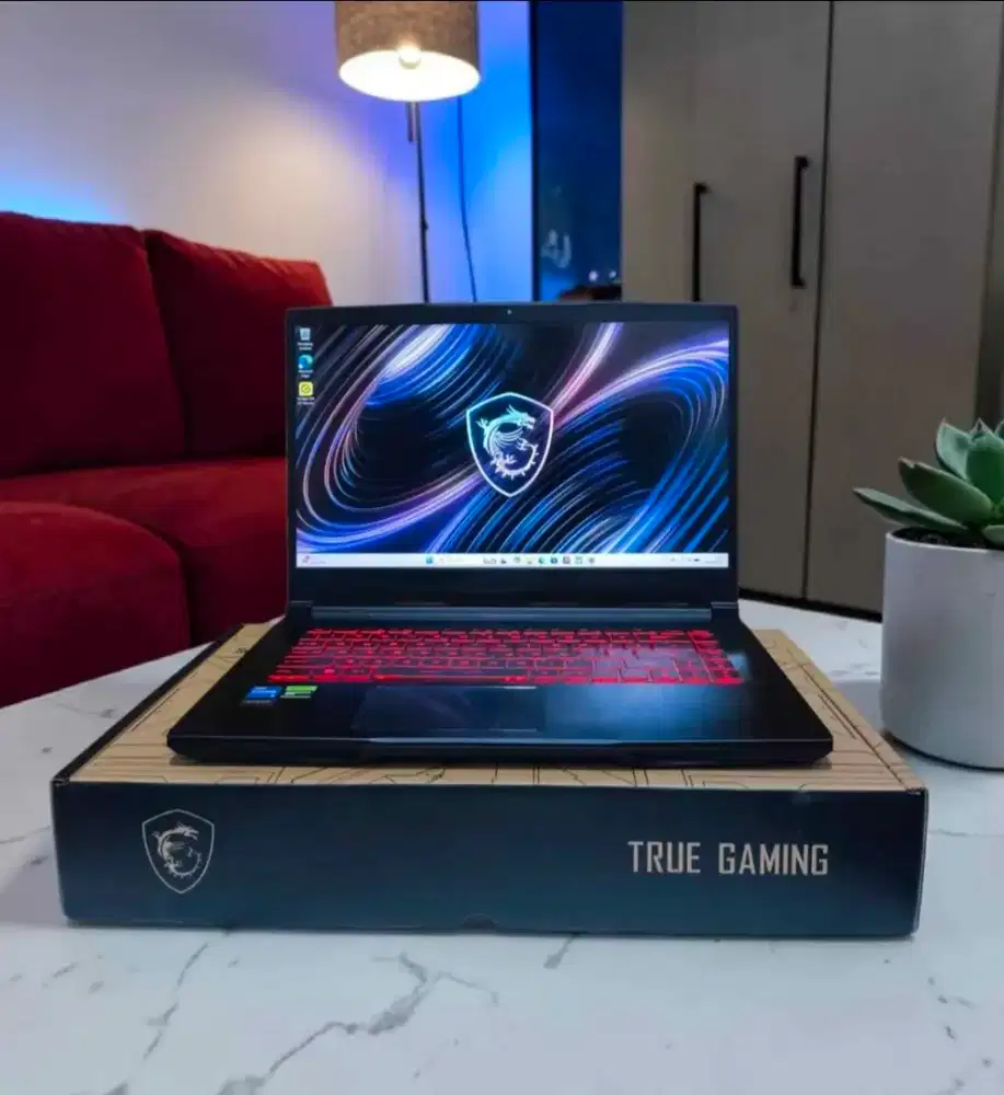 MSI Thin MULUS LIKE NEW FULLSETBOX GEN 12 [RAM 8GB SSD 512GB RTX 2050]