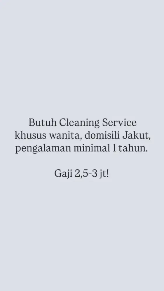 Cleaning service