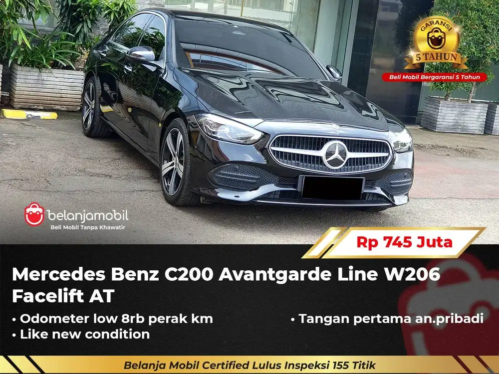 [LOW KM 8RB] Mercedes Benz Mercy C 200 C200 Avantgarde W206 2024/2025