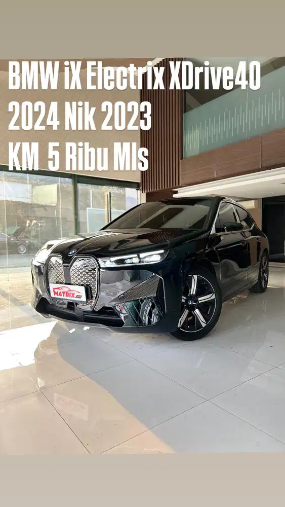 BMW iX Electrix XDrive40 2024 Nik23 Black on black Siap pakai