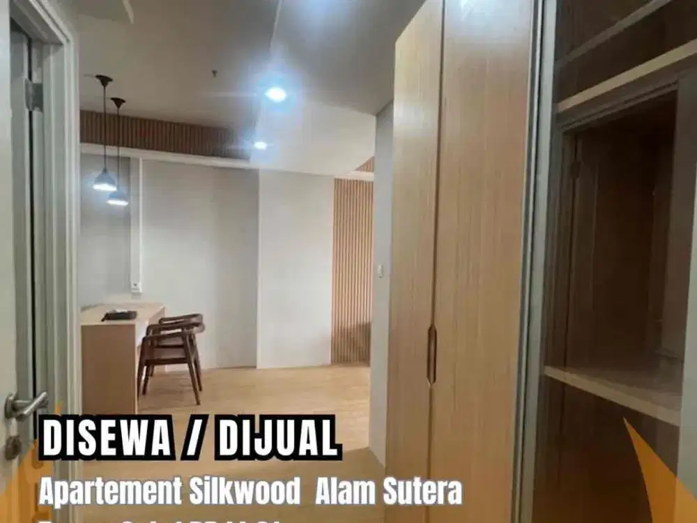 DIJUAL / DISEWA Apart Silkwood Residence Tower Oak 1 BR Lantai 21