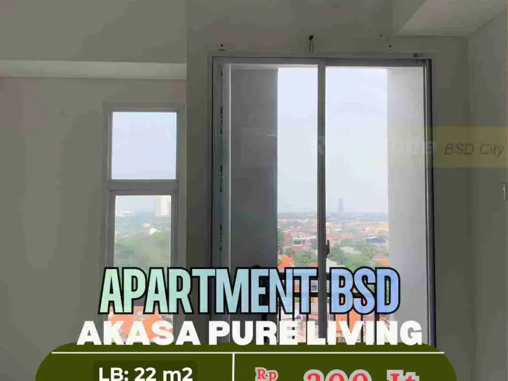 Apartment Akasa Pure Living Type Studio Hadap Timur di BSD