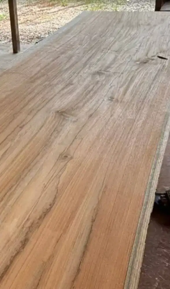 Jual kayu jati meja utuh tanpa sambungan hub Bpk ozy via wa