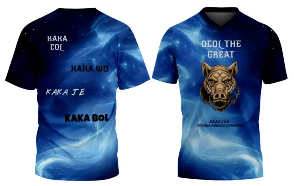 kaos jersey sublim,kaos sablon