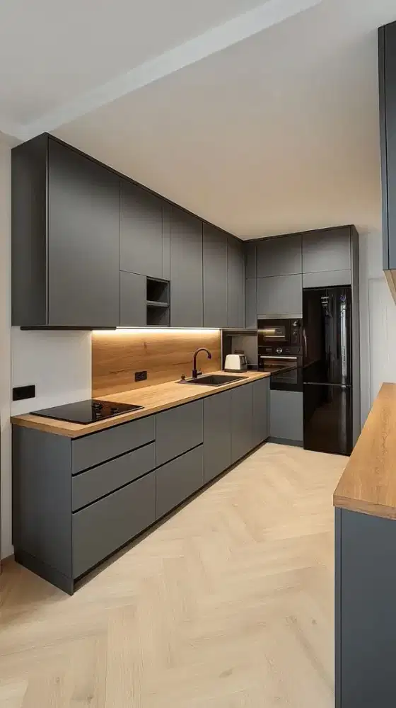 Custom kitchen set lemari pakaian bedroom set livingroom bedrop tv