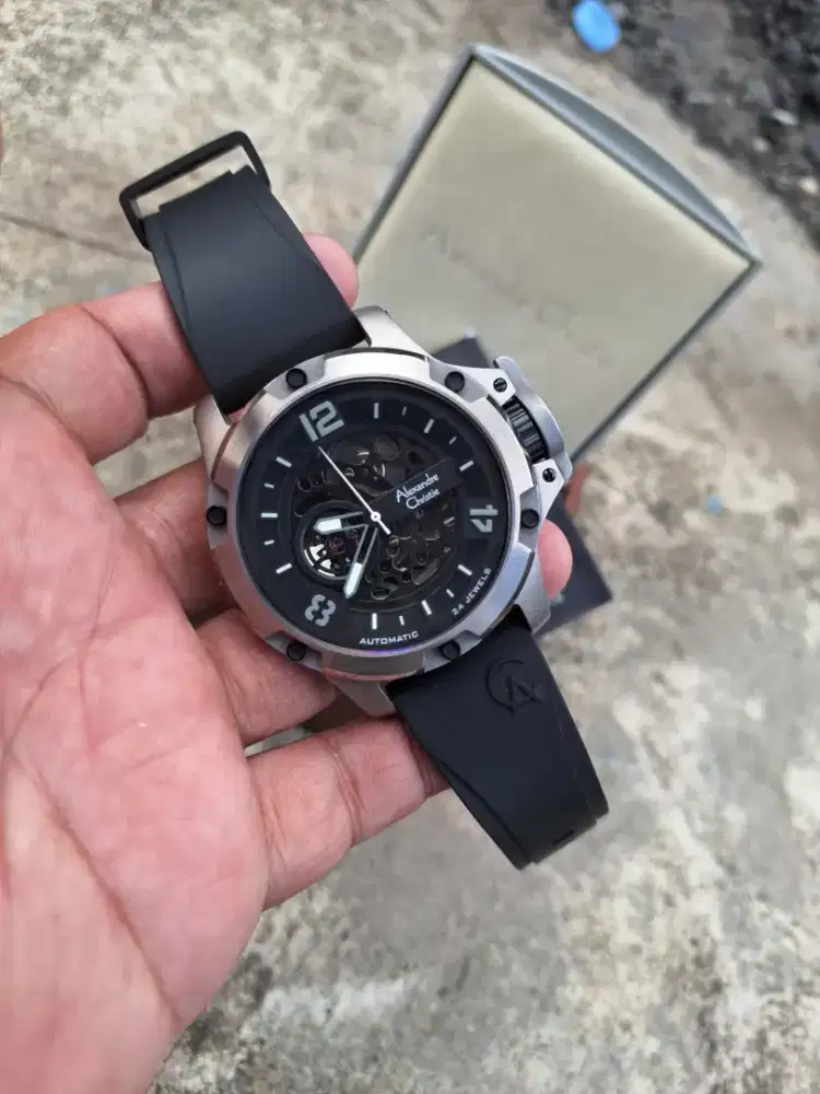 Alexandre christie 6295 titanium automatic mulus seperti baru
