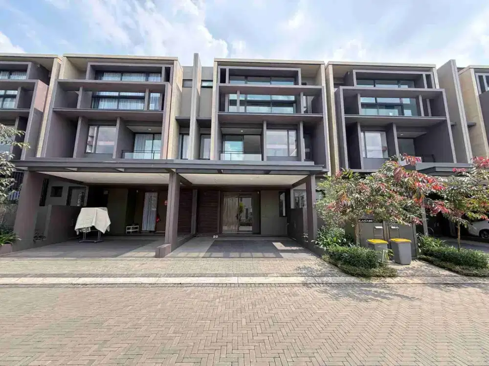 TURUN HARGA! RUMAH MEWAH 3 LANTAI THE ZORA BSD – 5,9M NEGO, DEPAN TIDAK HADAP TETANGGA