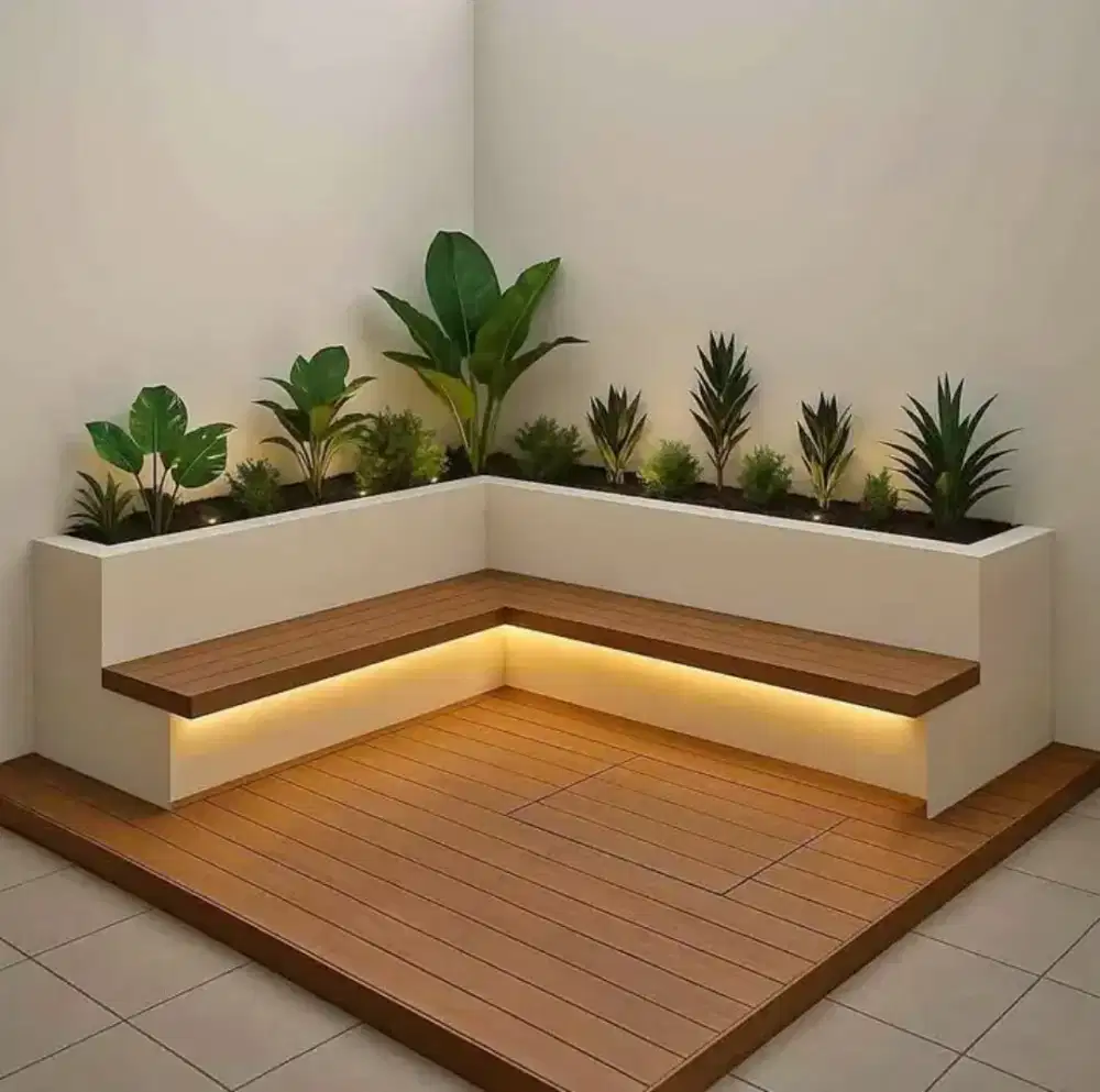 Taman teras minimalis