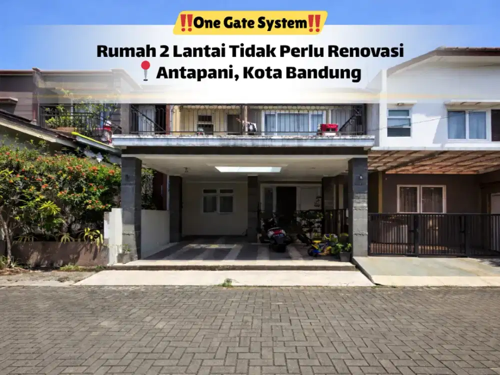 Rumah 2 Lantai Antapani – 4KT, Lingkungan Tenang & Aman