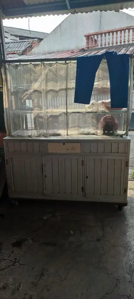 Etalase warung nasi ukuran 1 meter lebih
