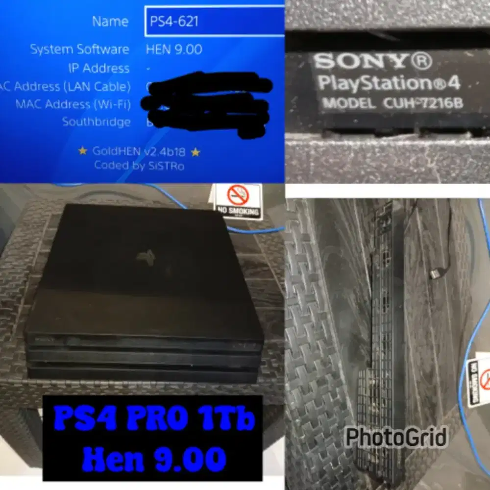 PS4 Pro 1Tb 9.00 Graded Product (seri 72)