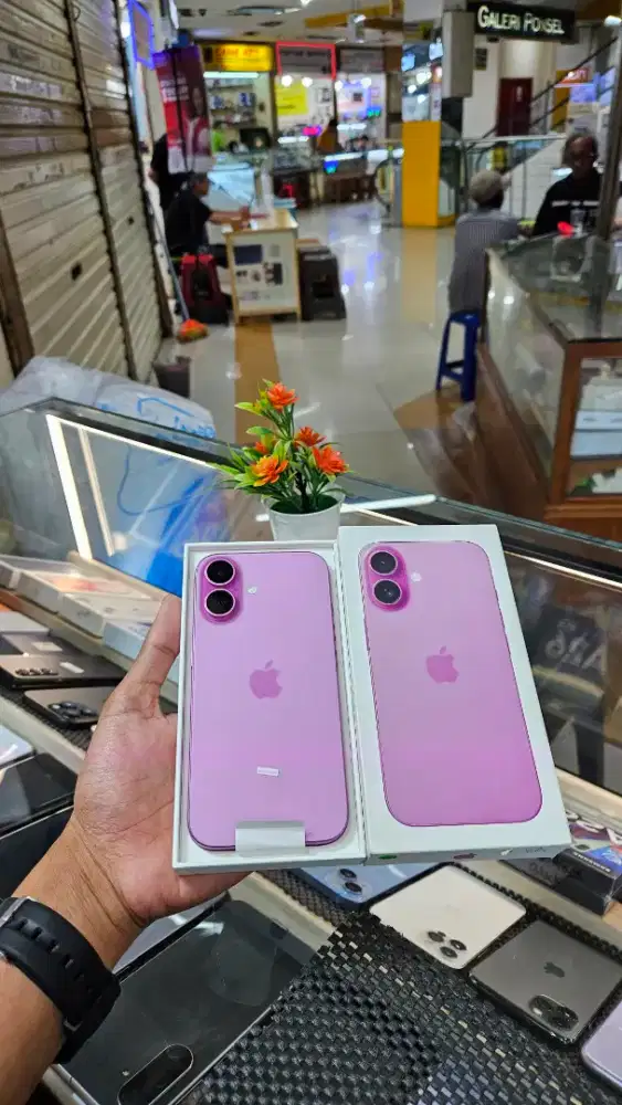 BNOB iPhone 16 128GB (Pink) iBox PA/A  Garansi belum berjalan