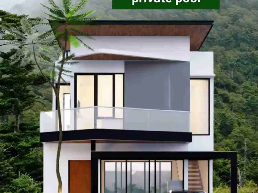 modern vila batu 700jutaan private pool