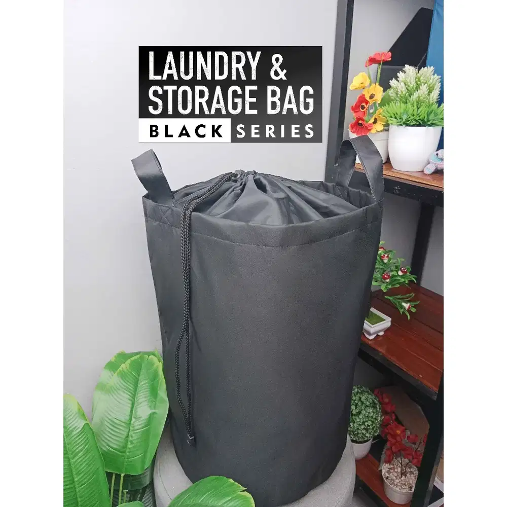 Custom Sablon Tas Laundry dan Penyimpanan Model Serut kapasitas 15 kg