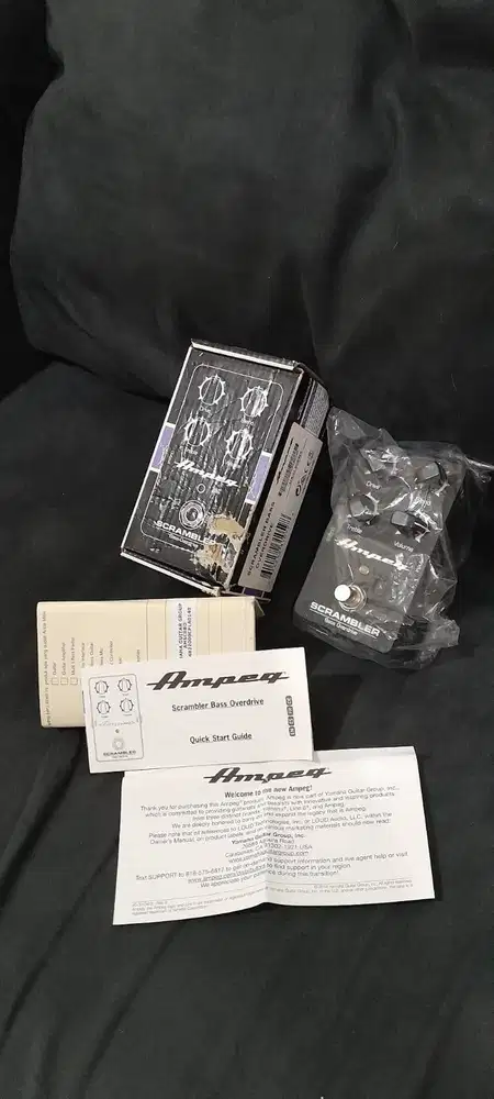 Ampeg Scrambler Bass Overdrive Effect Efek Like New
