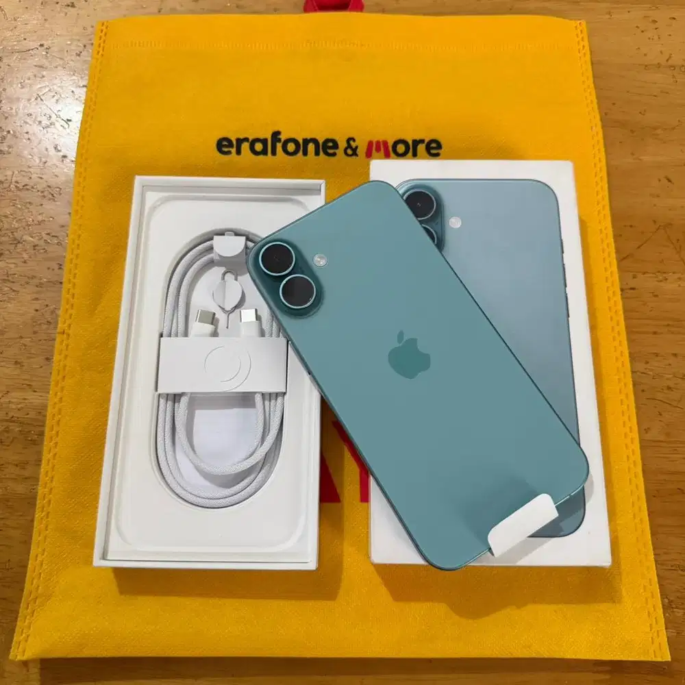 iPhone 16 PLUS 128GB New Hanya Open Box Garansi 1 Tahun iBox
