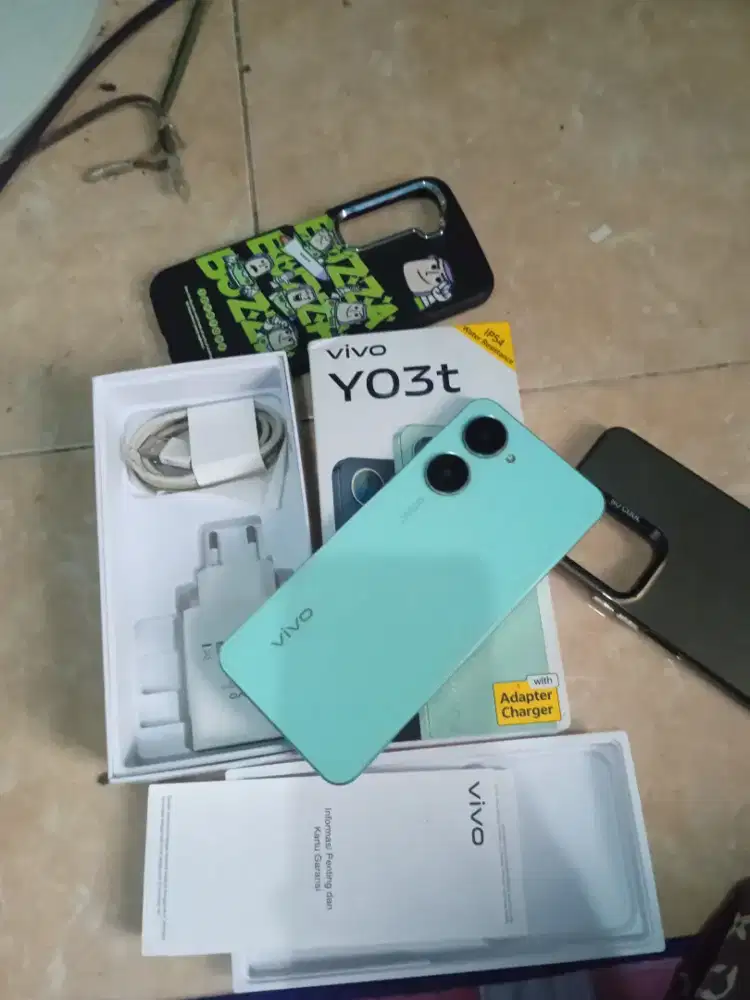 Vivo y03t ram 4/64 fulllset pemakaian 2bln