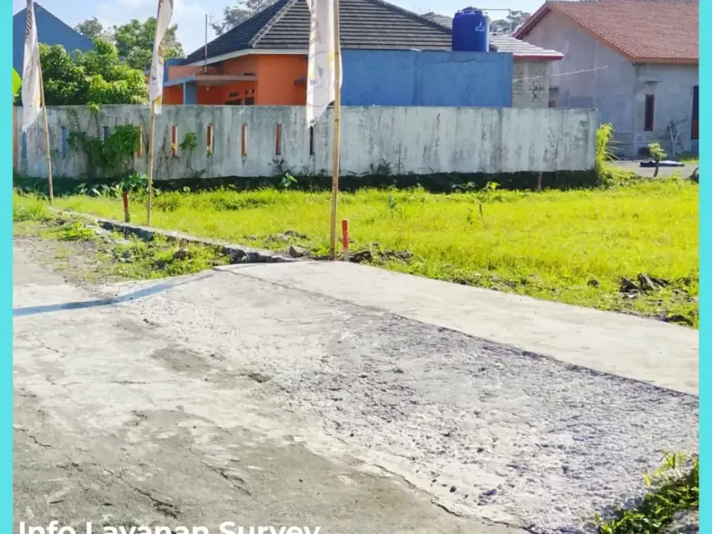 Tanah Jogja Sleman 4 Menit Pasar Gentan SHM Cocok Hunian