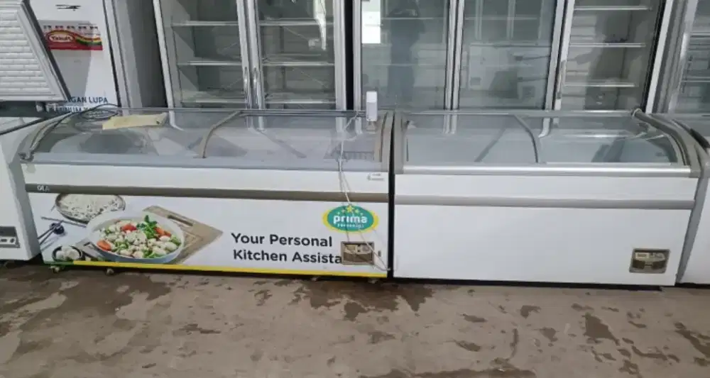 Freezer display sleding kaca