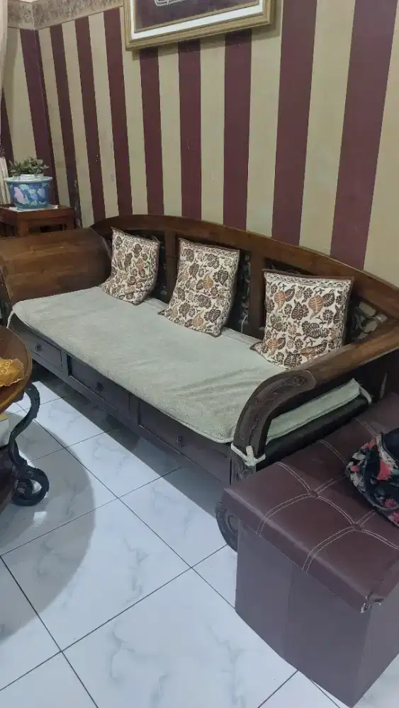 Dijual Kursi Jati 3 Seat