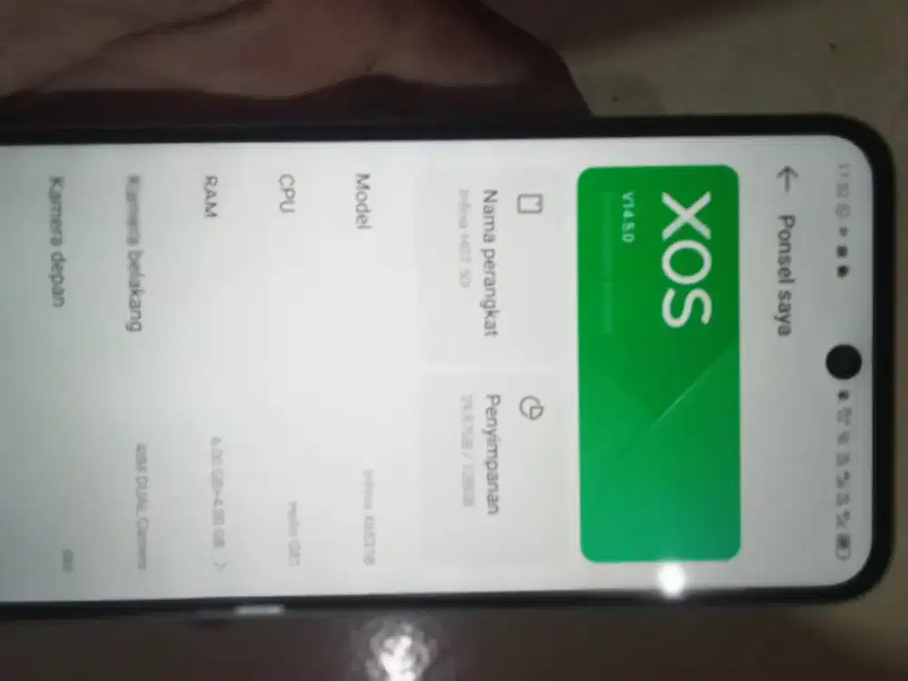 Infinix hot50i ram 6+4 128