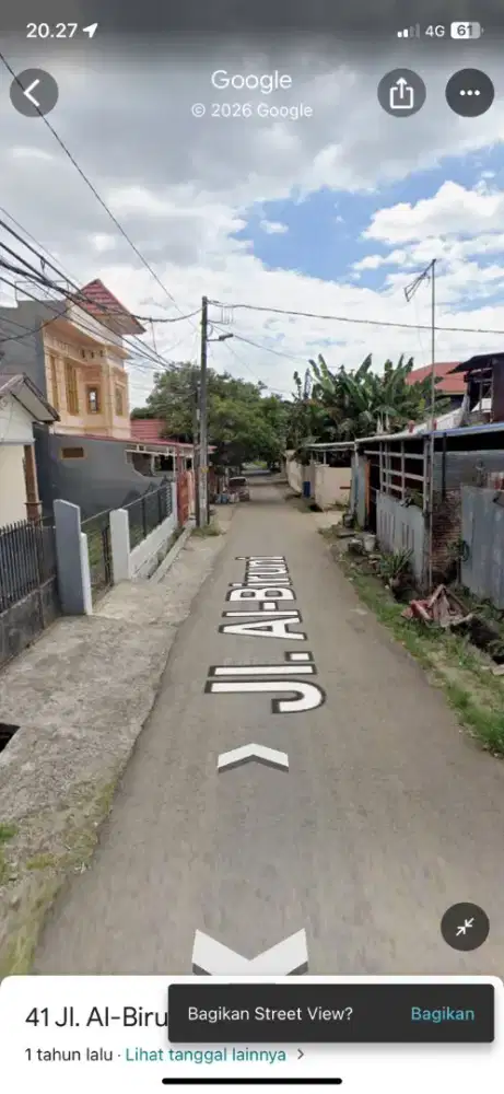 Rumah semi permanen, lokasi strategis, bs utk hunian/usaha kos kosan