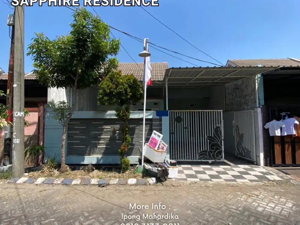 Rumah Dijual Sidoarjo di Sapphire Residence Buduran