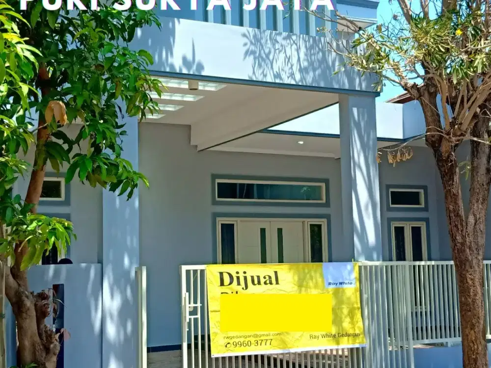 Rumah Sidoarjo Hook 2 Lantai Siap Huni di Puri Surya Jaya, Gedangan