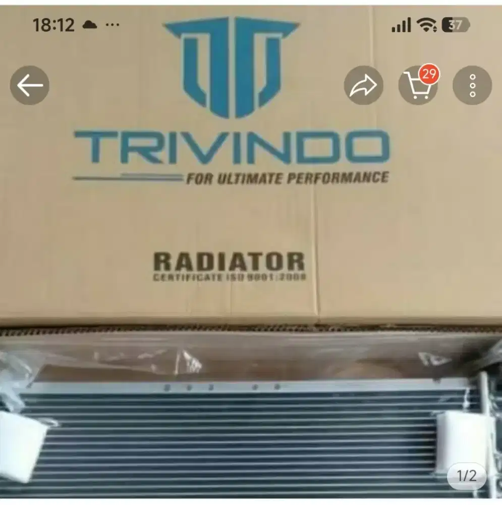 Radiator Suzuki SX4  dan Neo Baleno Matic tahun 2005 sd 2012