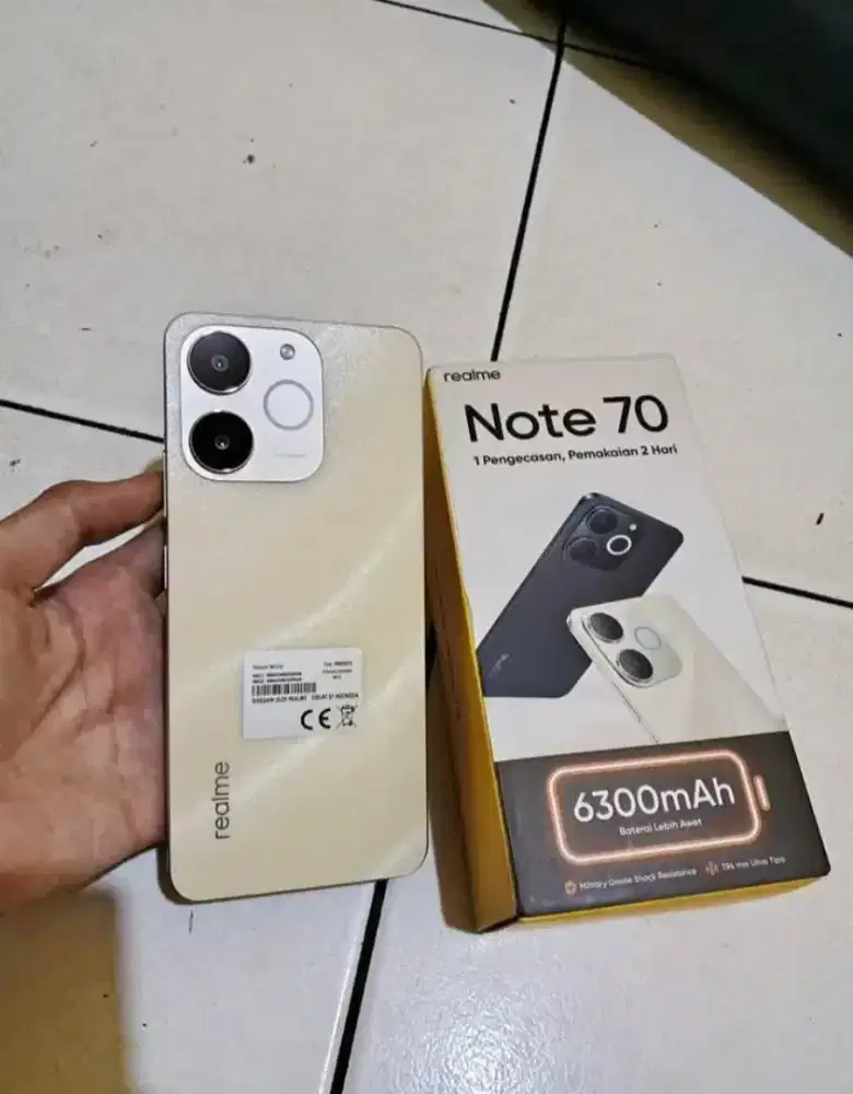 Realme note 70 fullset
