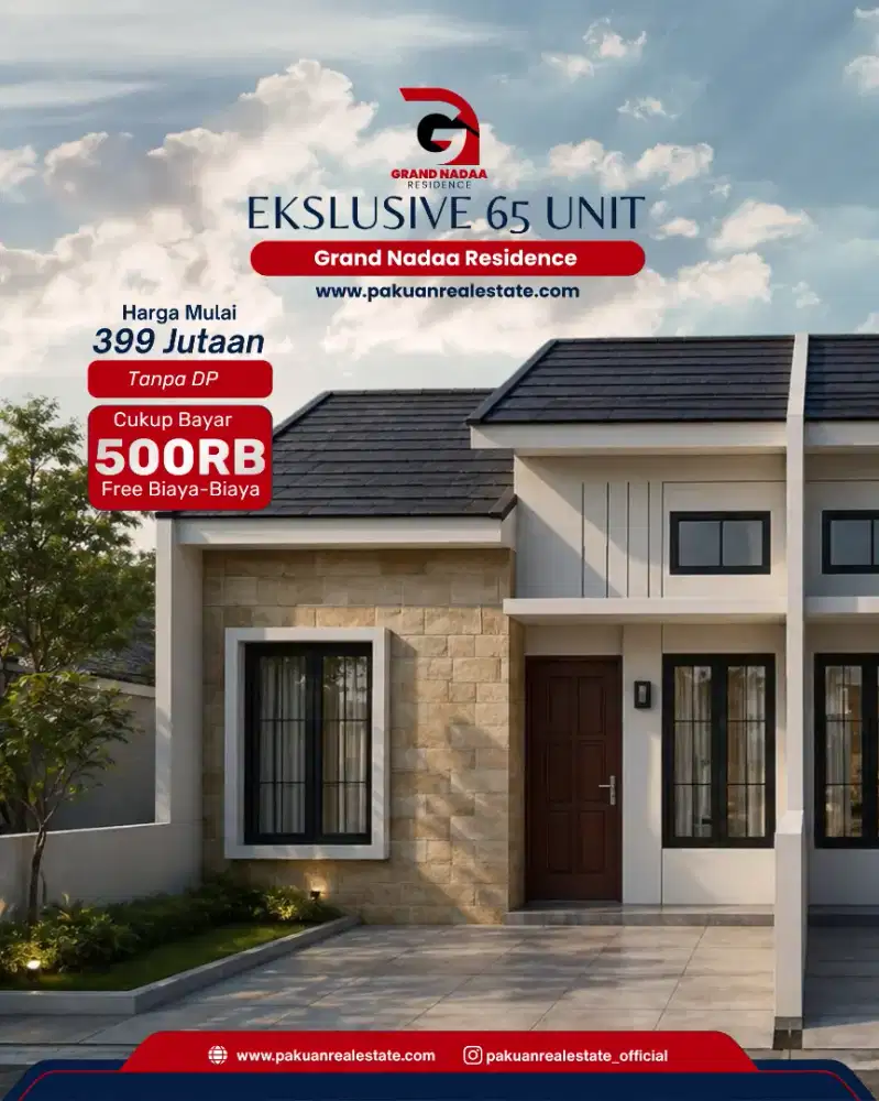 Rumah Siap huni 65 Unit - Cicilan mulai 1.9 Jutaan