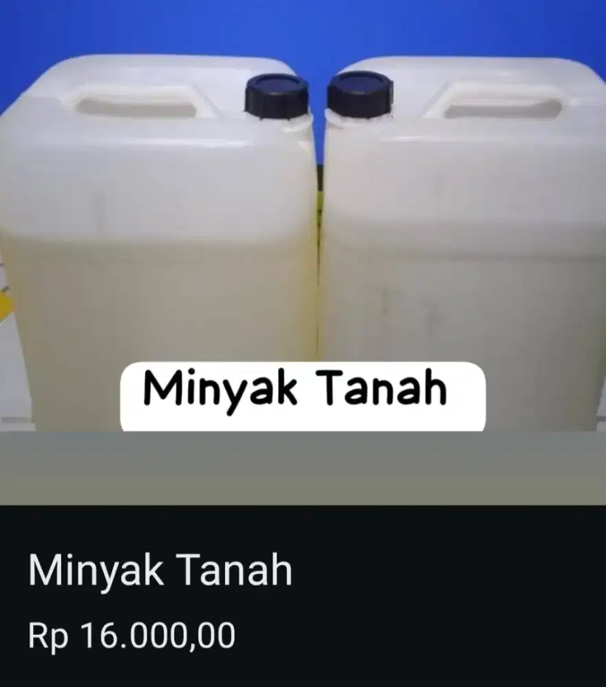 Di Jual Minyak Tanah