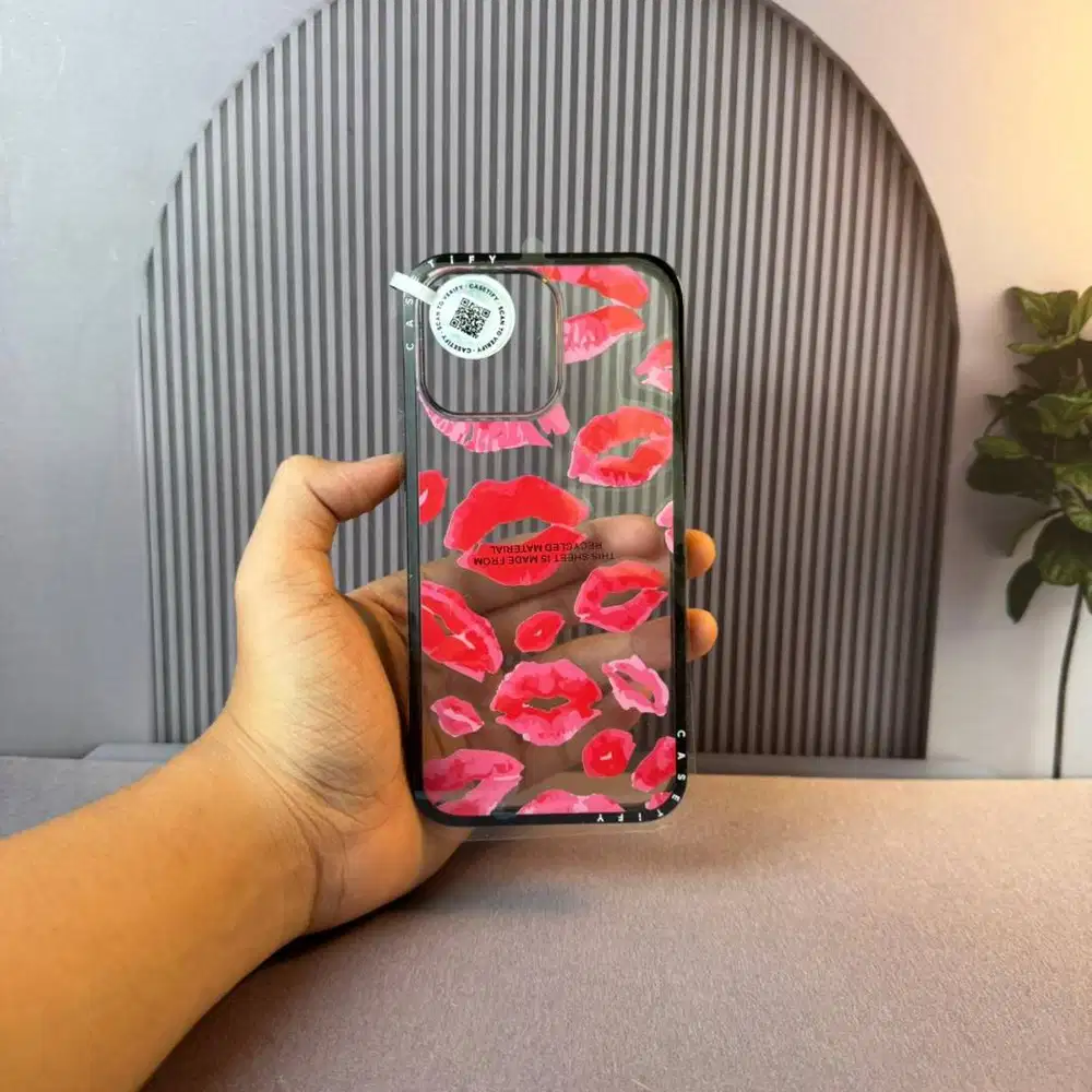 Casetify Lipstick Kisses Compact Case for iPhone 15 Pro Max