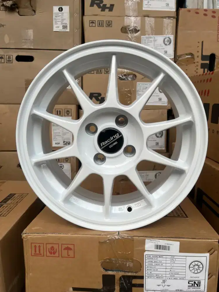 Enkei tarmac ring 15 lebar 6,5 pcd 4x100 ET 42 brio agya sigra dll