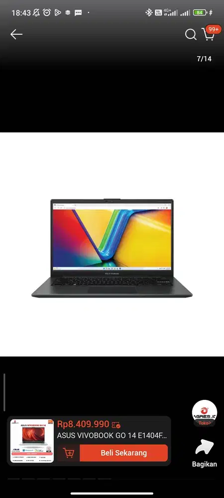 Asus Vivobook GO 14 RYZEN 5 7520U