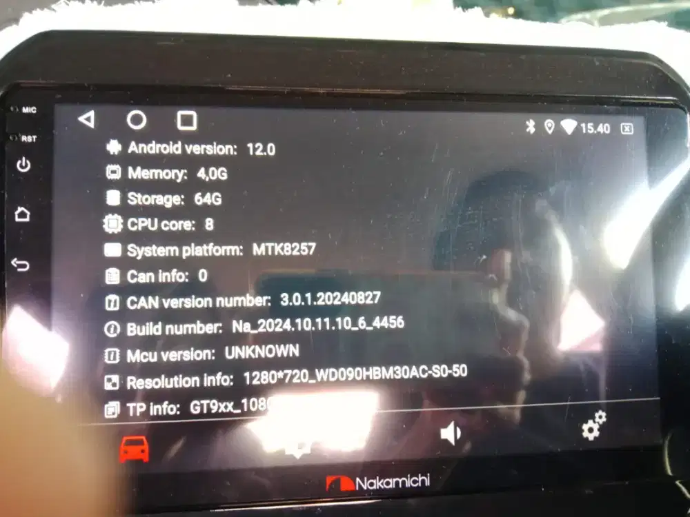 Heat unit mobil merk nakamichi ram 4/64