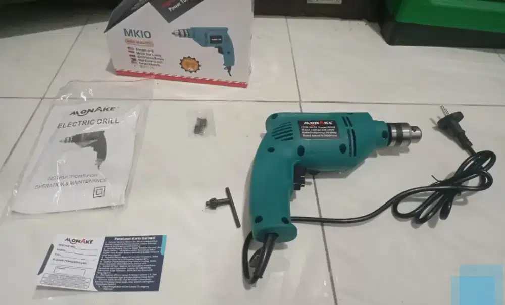 mesin bor bolak balik merk monake kondisi baru masih gress tinggal cek