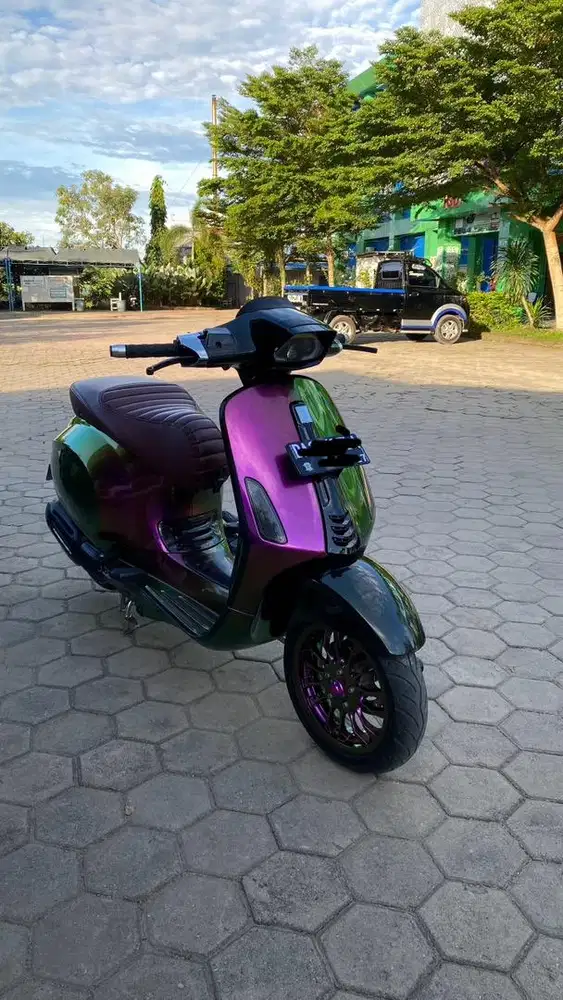 Vespa sprin full modif harga nego