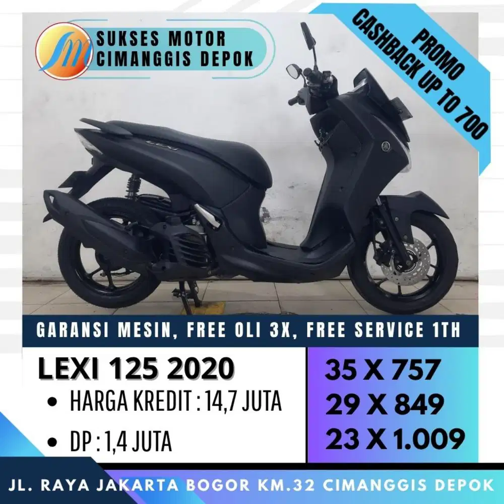YAMAHA LEXI 125 2020 CASH KREDIT KARTU KREDIT BISA [SUKSES MOTOR]
