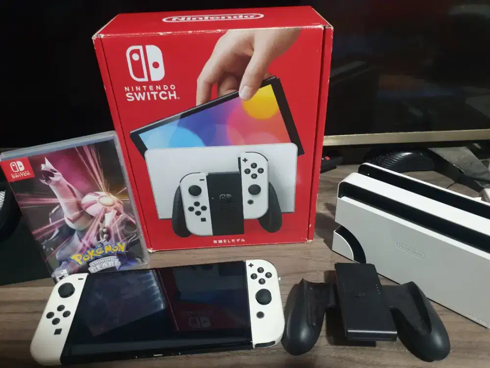 Nintendo switch OLED Official fullset like new lengkap B.U