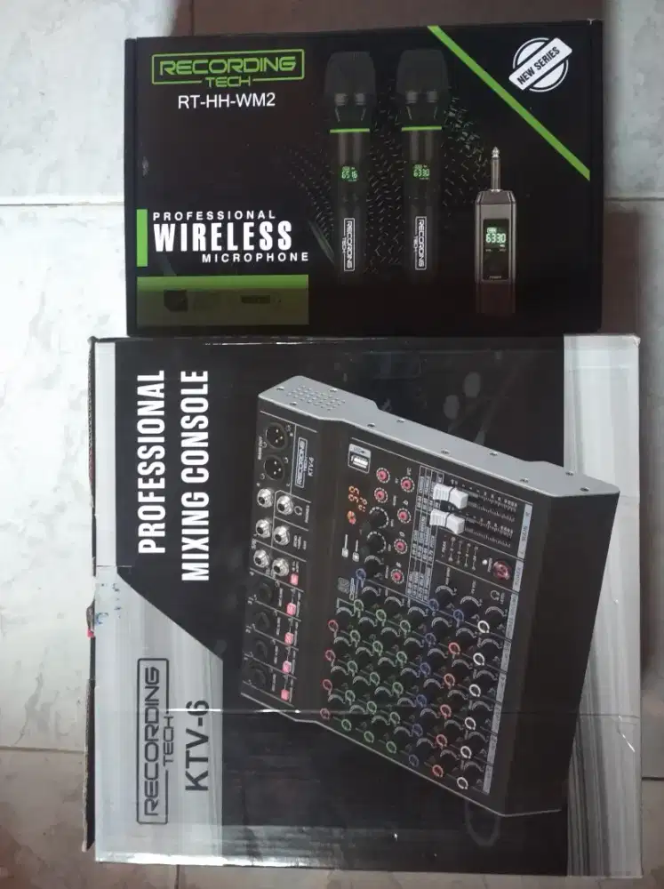 Ambil Semua Mixer dan Mic Wireless Recording Tech