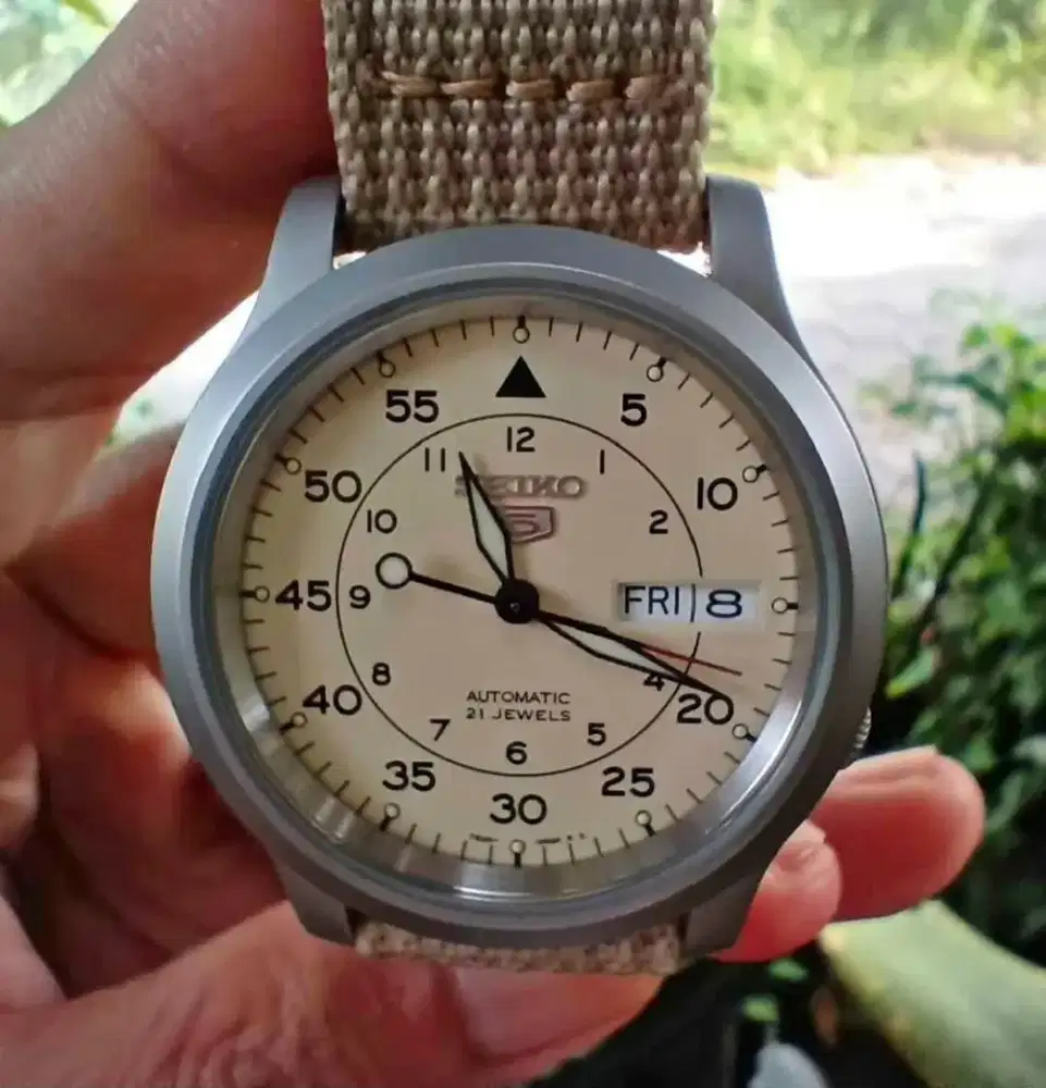 BNIB jam tangan seiko 5 automatic snk803 khaki hamilton heuer tissot