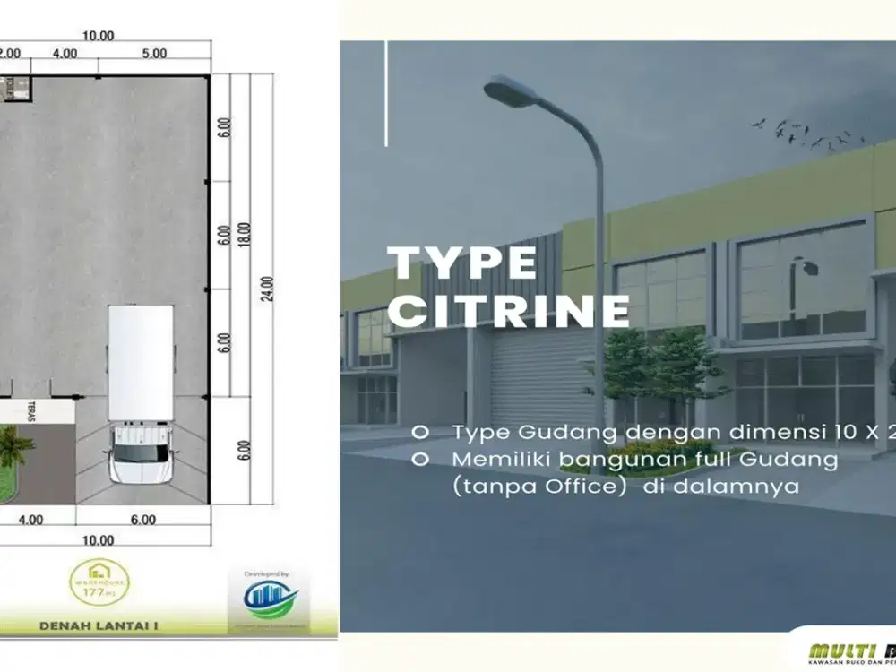 Gudang Baru Type Citrine Murah DP Ringan Ready Stock di Bekasi